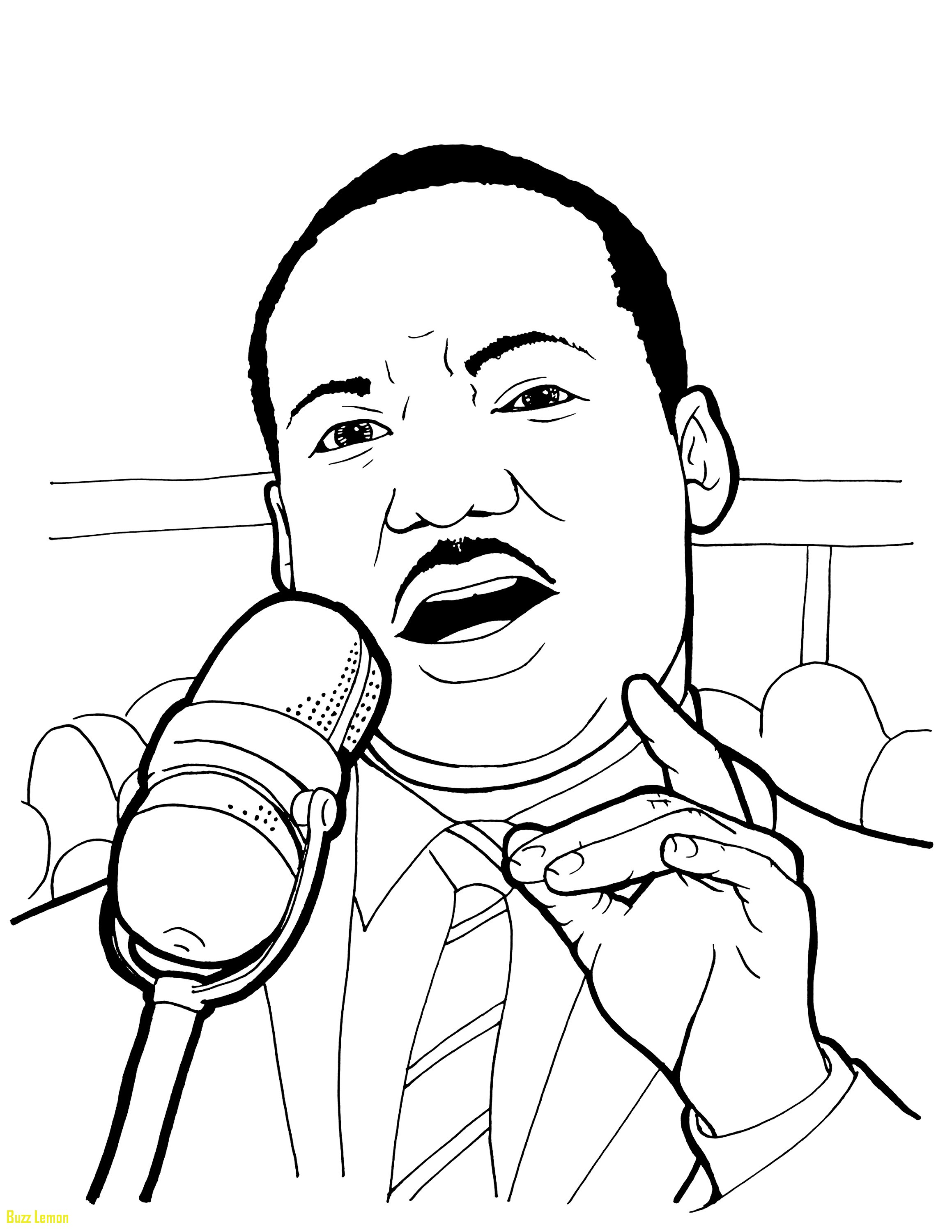 2318x3000 Inspirational Coloring Page Martin Luther King Jr Buzz Coloring