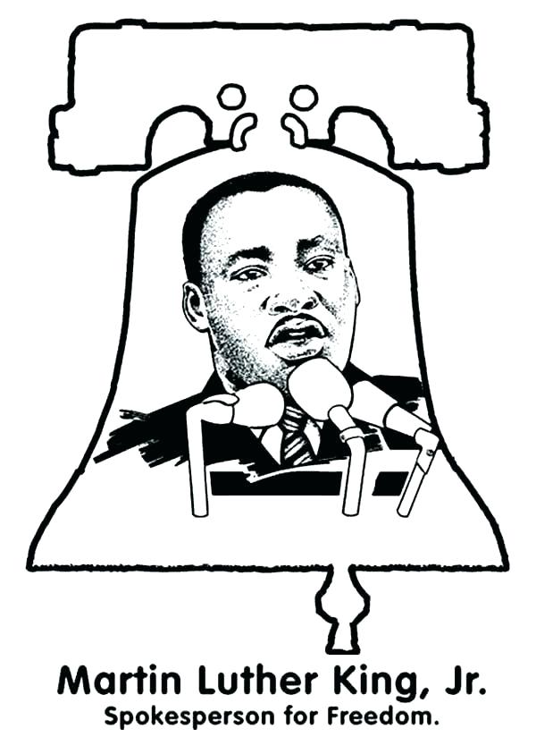600x843 Mlk Coloring Page Martin King Jr Coloring Page 1 Martin Luther
