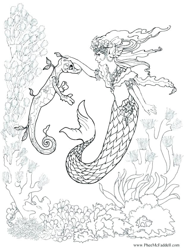 Free Printable Mermaid Coloring Pages