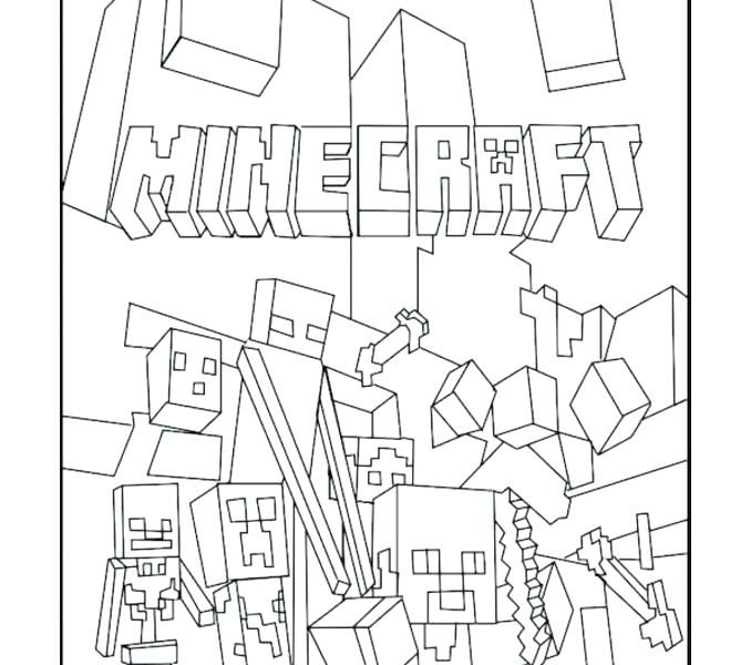 678x600 Minecraft Coloring Pages Coloring Pages Of Color Pages Best Mobs
