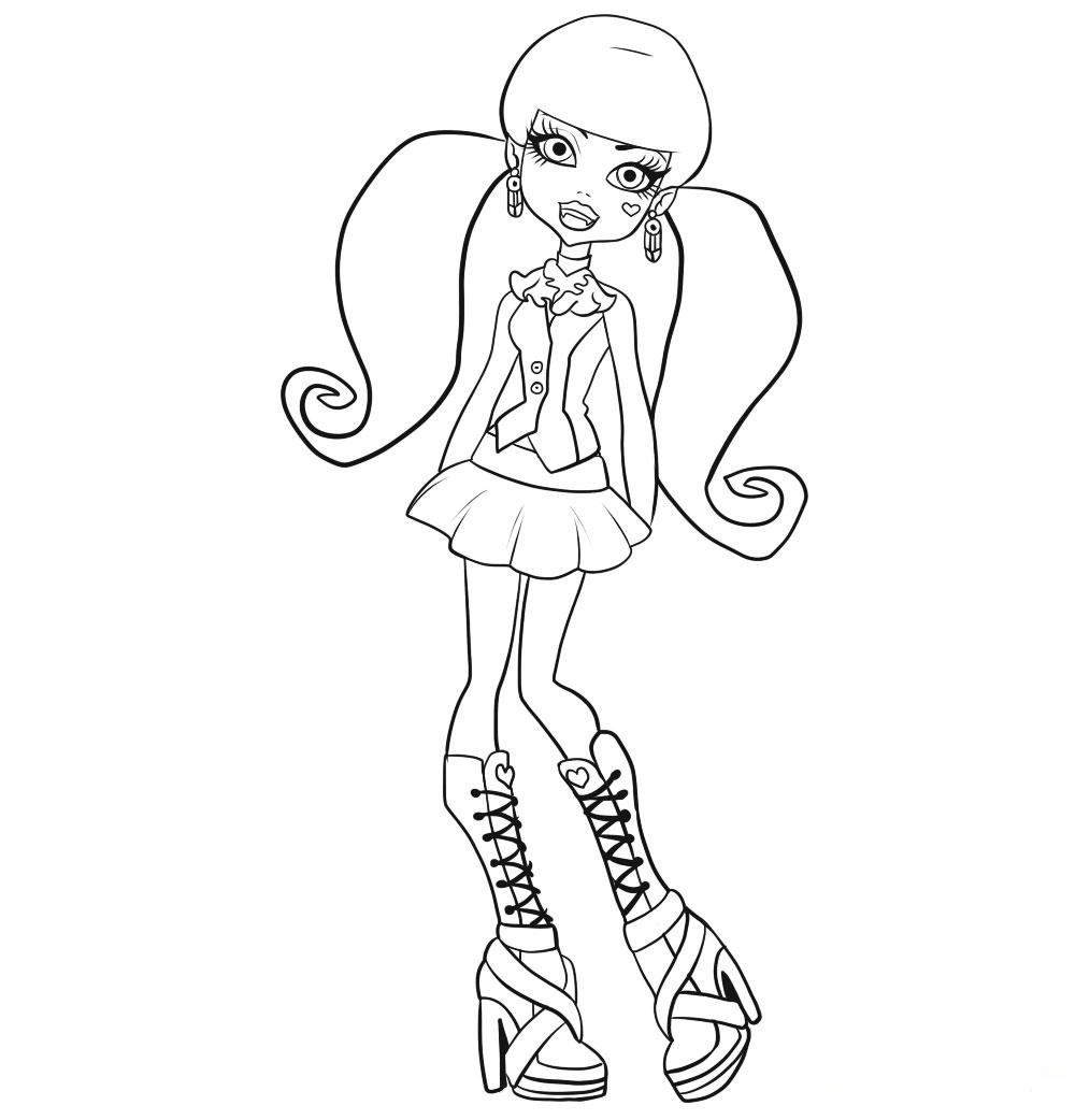 1014x1042 Free Printable Monster High Coloring Pages For Kids Monster High