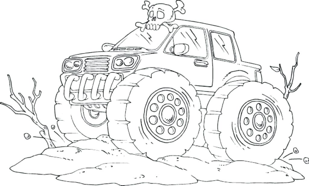 1024x615 Refundable Monster Truck Coloring Sheet Free Printable Pages