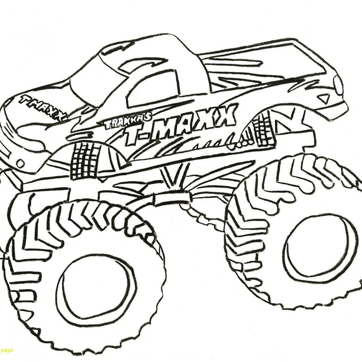 1224x1224 Zombie Monster Truck Coloring Page Free Printable Pages General