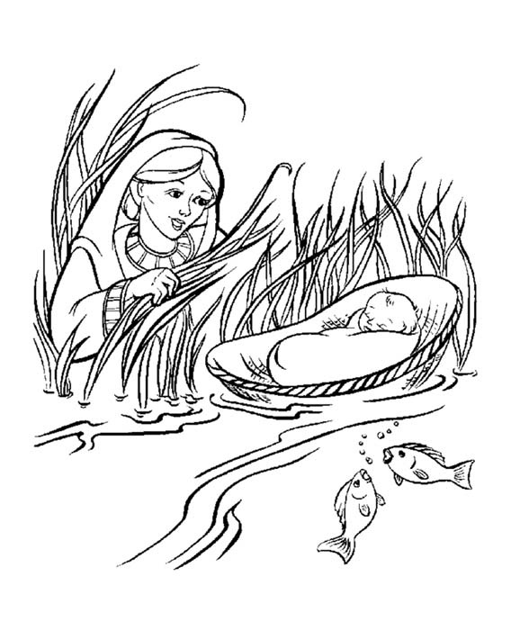 568x700 Free Printable Moses Coloring Pages