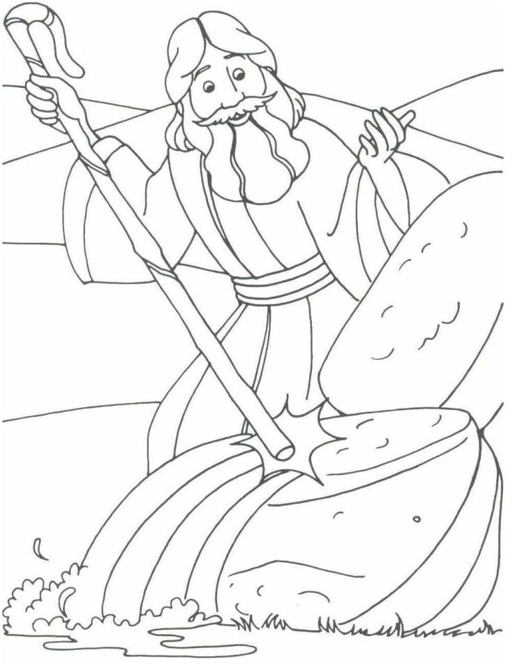 738x951 Inspiring Ideas Free Printable Moses Coloring Pages Of And