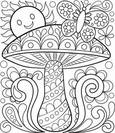 Free Printable Mushroom Coloring Pages