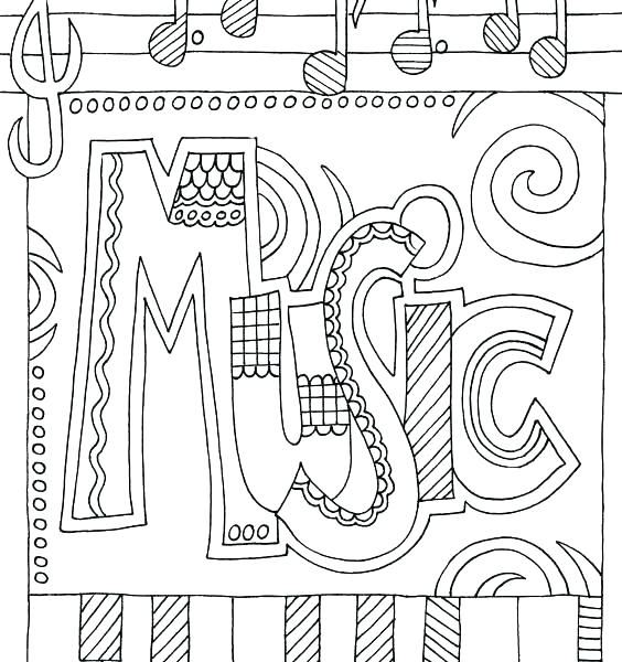 564x600 Free Printable Musical Instrument Coloring Pages Music Colouring