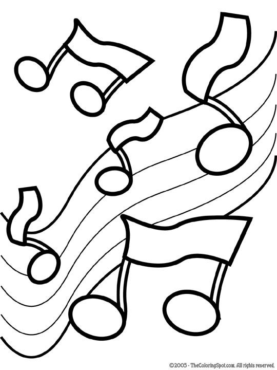Free Printable Music Notes Coloring Pages