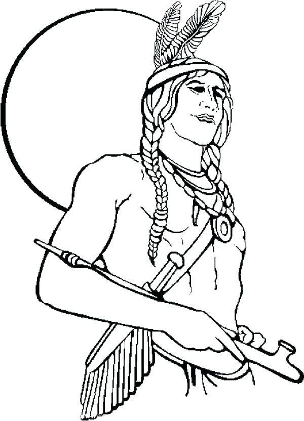 600x832 Printable Native American Coloring Pages Fuhrer Von