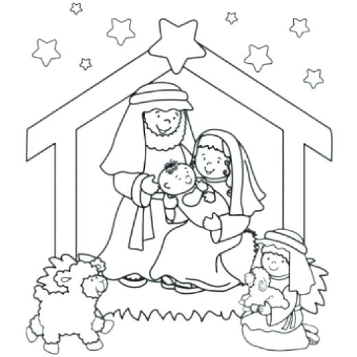 520x520 Coloring Pages Nativity Free Printable Nativity Coloring Pages