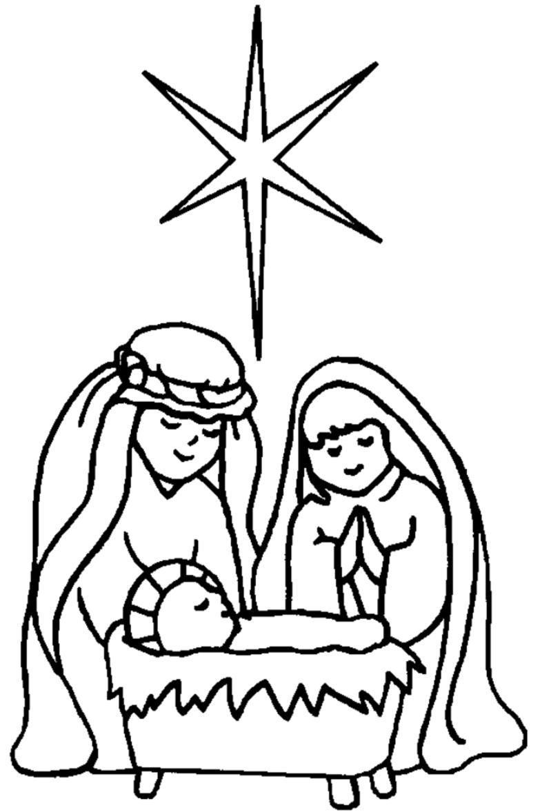 812x1178 Free Printable Nativity Coloring Pages For Kids Best With Scene