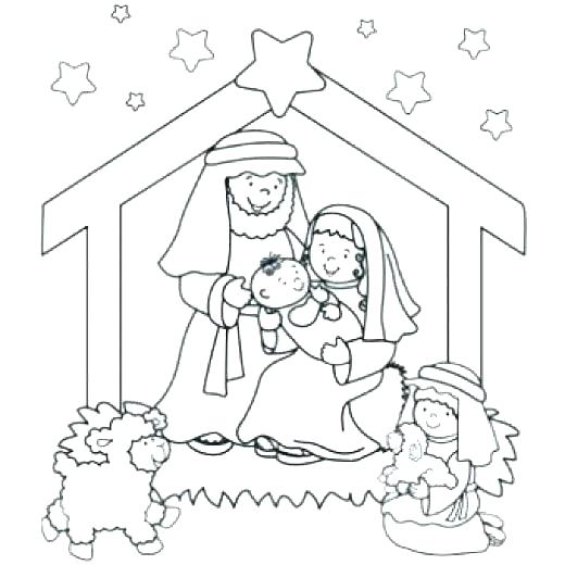 520x520 Nativity Coloring Pages Free Printable Nativity Coloring Pages