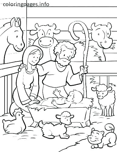 386x500 Free Printable Nativity Coloring Pages Shippa.co