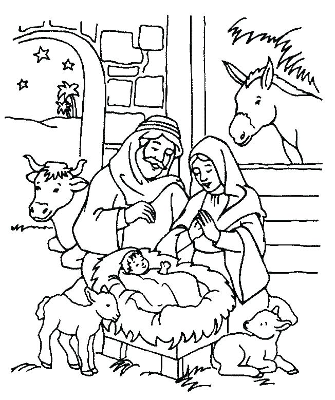 652x779 Free Nativity Scene Coloring Pages Nativity Scene Coloring Page