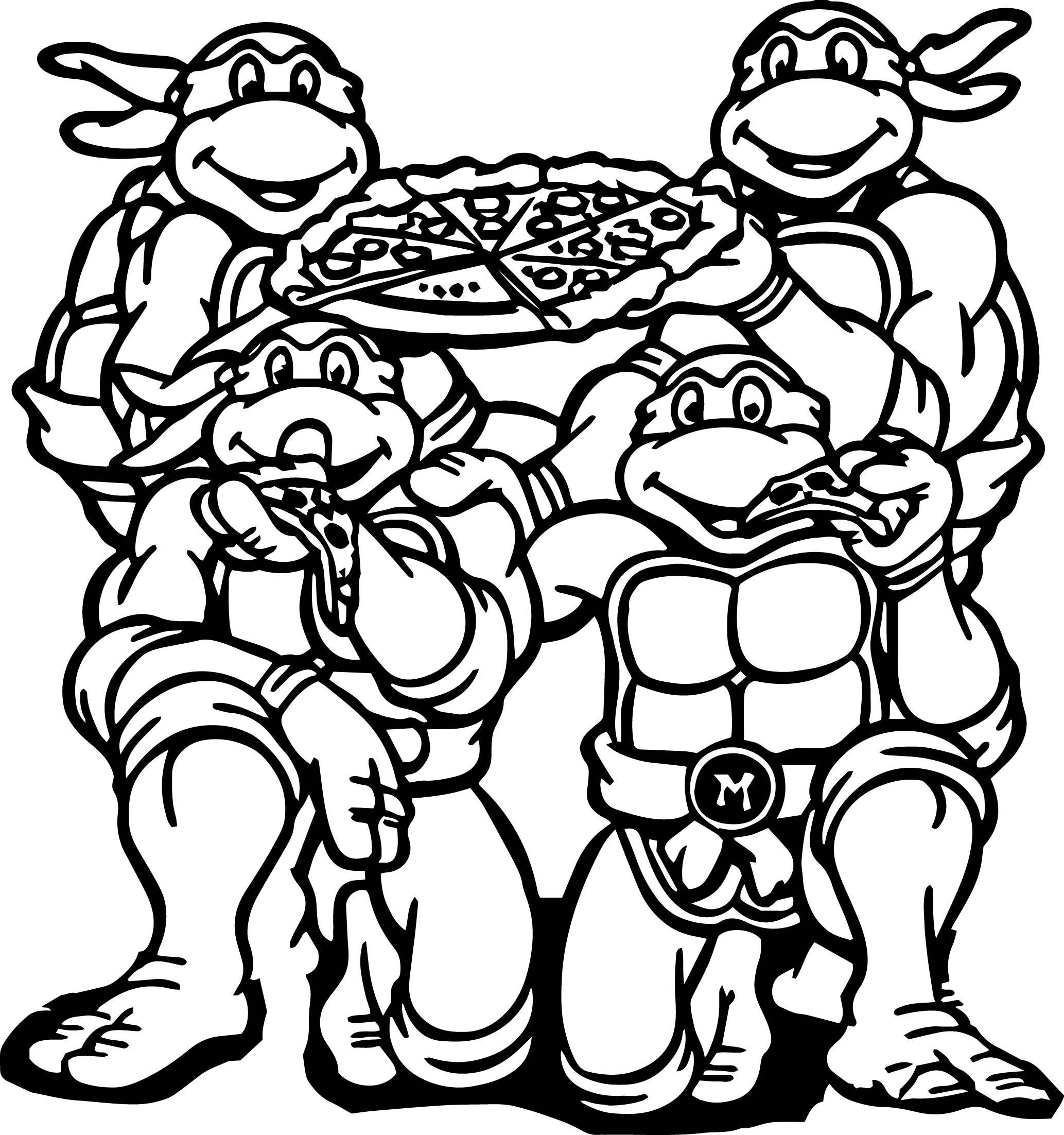 2067x2204 Teenage Mutant Ninja Turtle Coloring Pages Page Turtles Nick