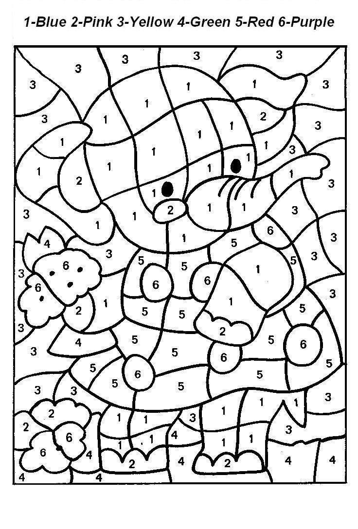 736x1088 Special Free Printable Paint By Number Coloring Pages Color