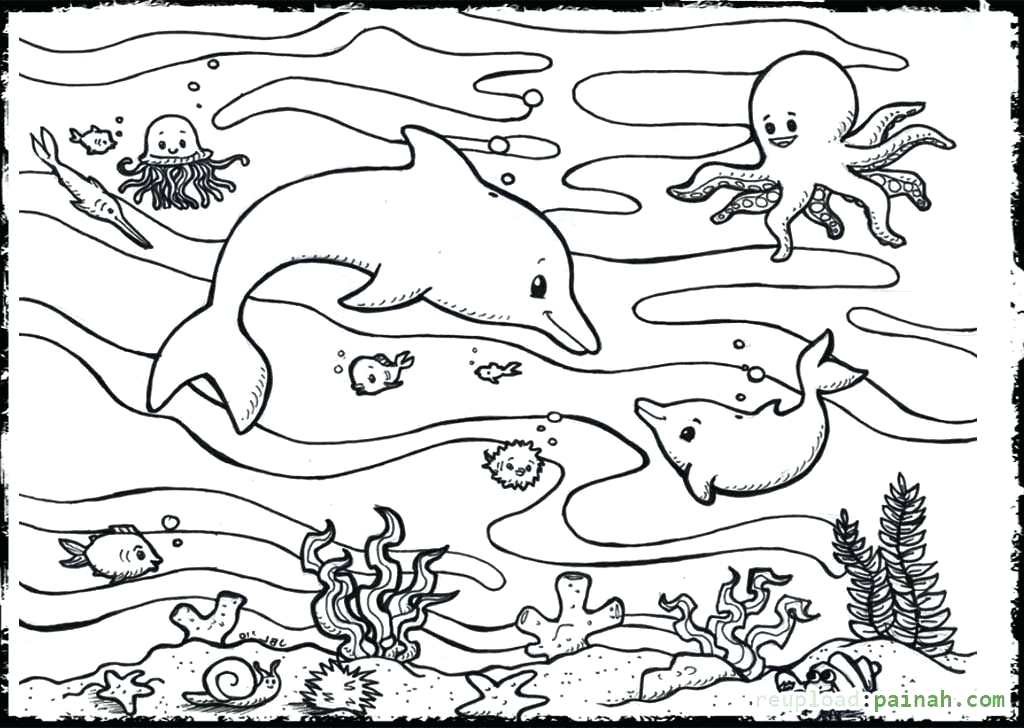 1024x728 Ocean Coloring Page Full Size Of Coloring Coloring Pages Ocean