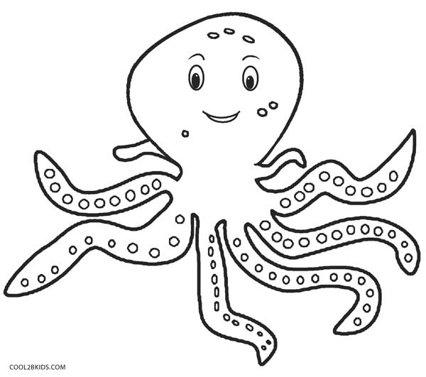 600x531 Printable Octopus Coloring Page For Kids Cool2bkids