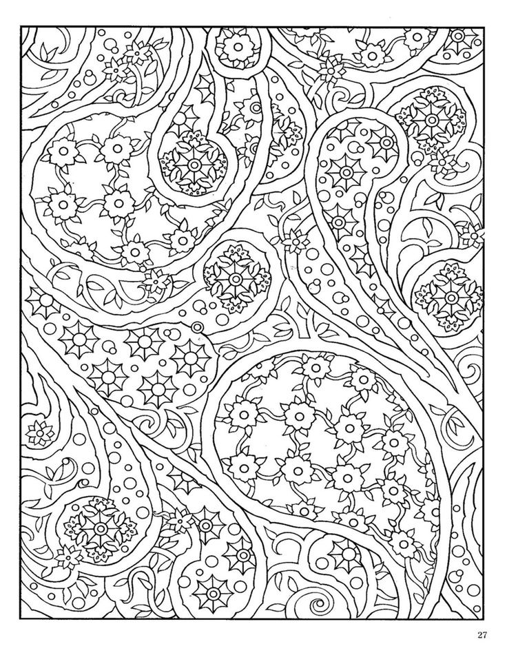 Free Printable Paisley Coloring Pages