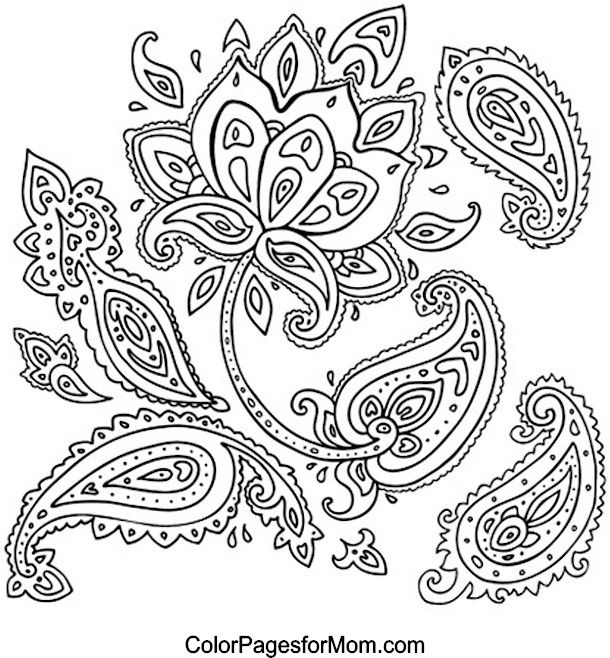 610x658 Paisley Coloring Page 25 Mandalas Mandalas