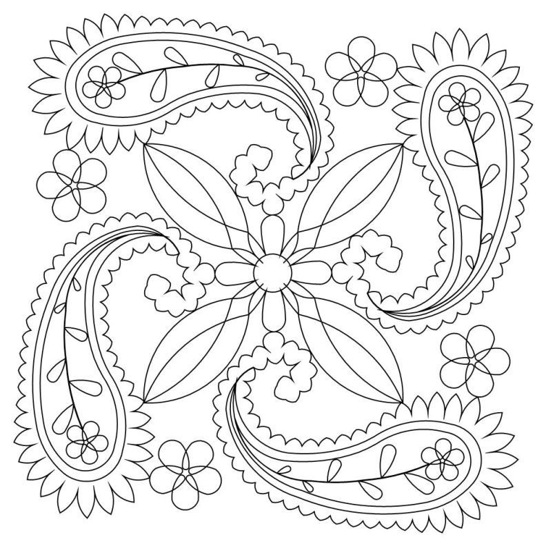792x792 Paisley Coloring Pages For Kids