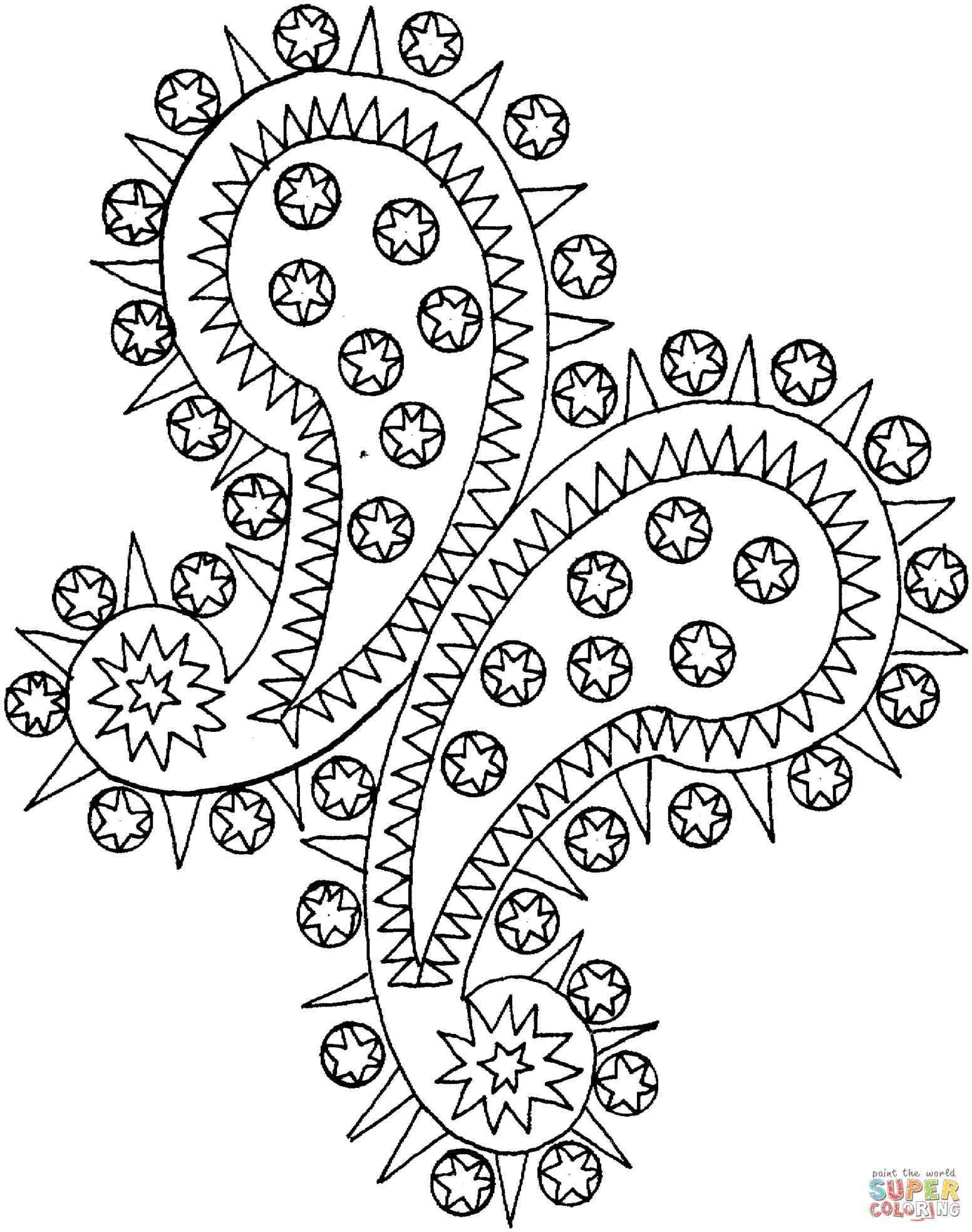 1552x1966 Easy Paisley Coloring Pages Web Coloring Pages