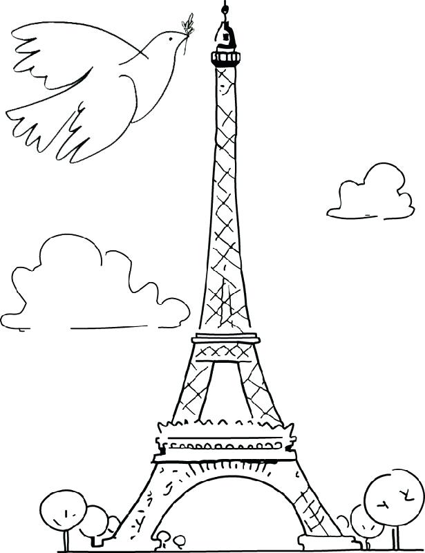 615x800 Paris Coloring Sheets Free Coloring Page Coloring Adult Street
