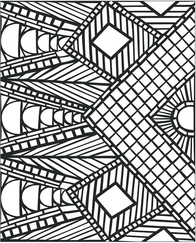 650x809 Pattern Coloring Pages To Print Geometric Shapes Coloring Pages