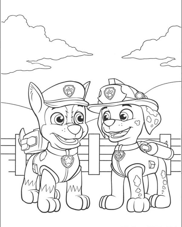 600x750 Free Printable Paw Patrol Coloring Pages For Kids. Print Out