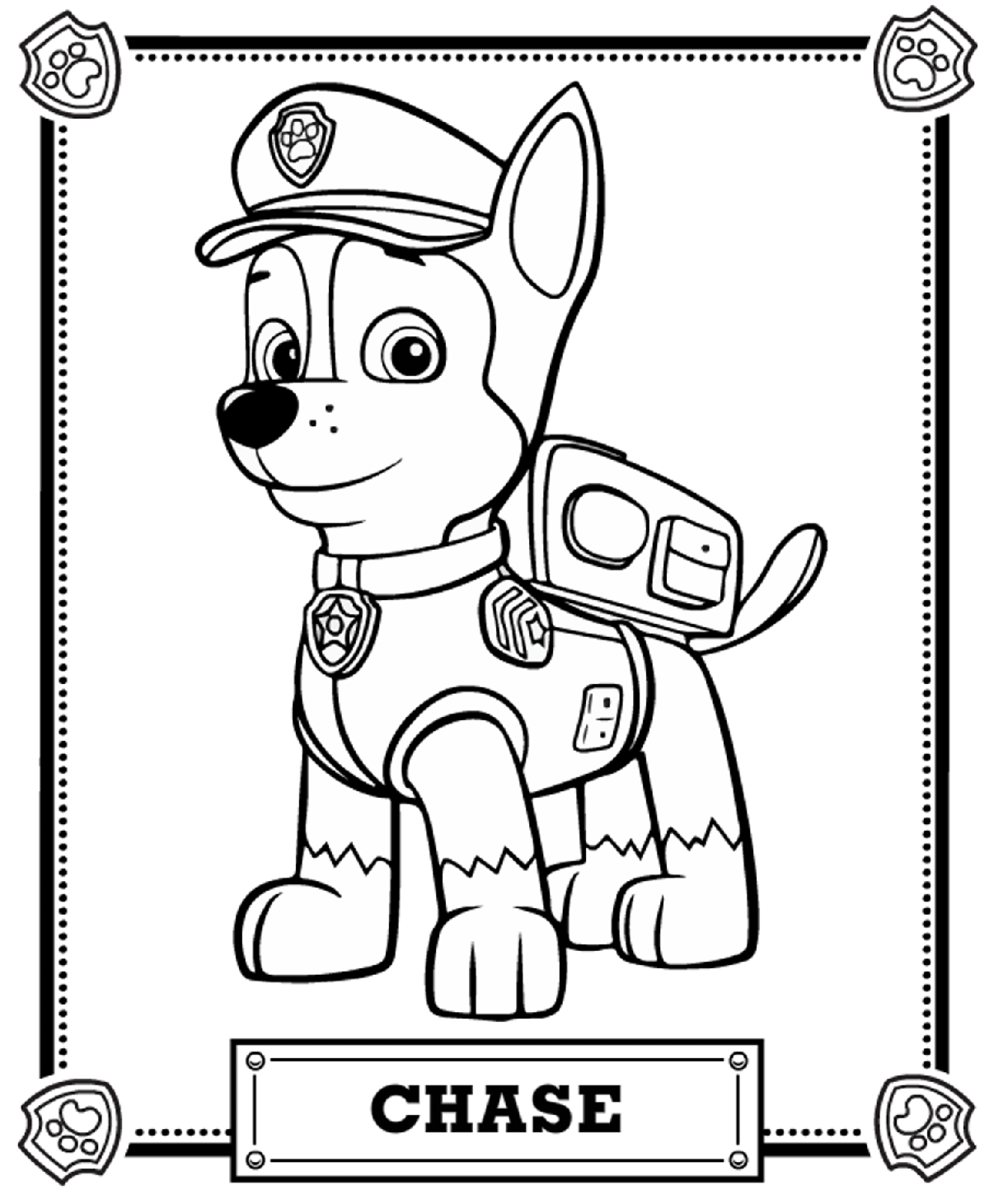 1200x1461 Paw Patrol Coloring Pages