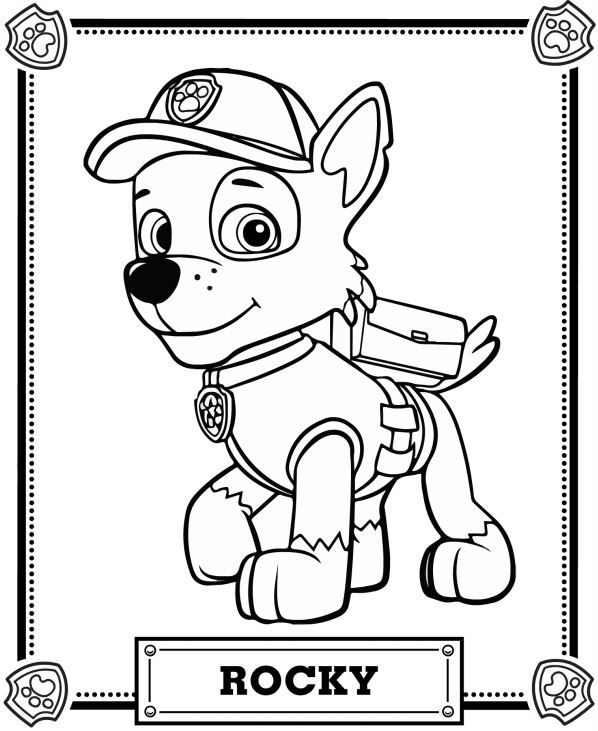 598x731 Paw Patrol Coloring Pages Paw Patrol, Paw Patrol Party And Birthdays