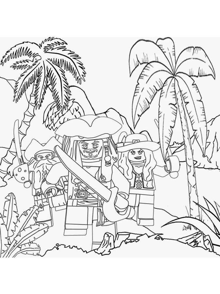 750x1000 Lego Pirates Coloring Pages. Free Printable Lego Pirates Coloring