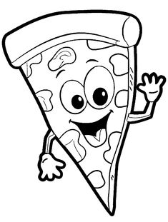 235x311 Pizza Coloring Pages Kids Printable