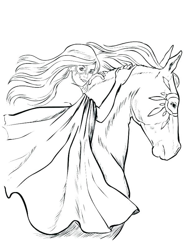 Free Printable Realistic Horse Coloring Pages