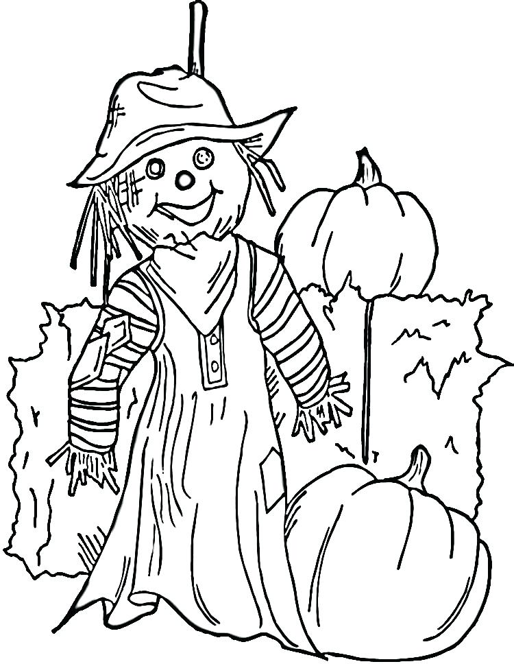 750x968 Scarecrow Coloring Page Free Printable Coloring Pages Crows On
