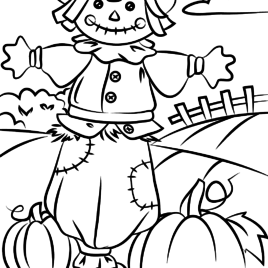 268x268 Thank You God For Autumn! Coloring Page Free Printable Coloring