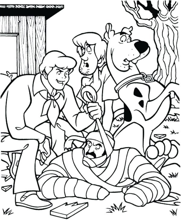 600x732 Scooby Doo Coloring Pages Free Printable Pencari.co