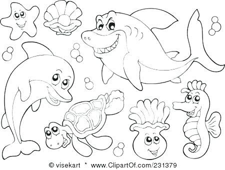 450x340 Ocean Animals Coloring Pages Precious Moments Animals Coloring