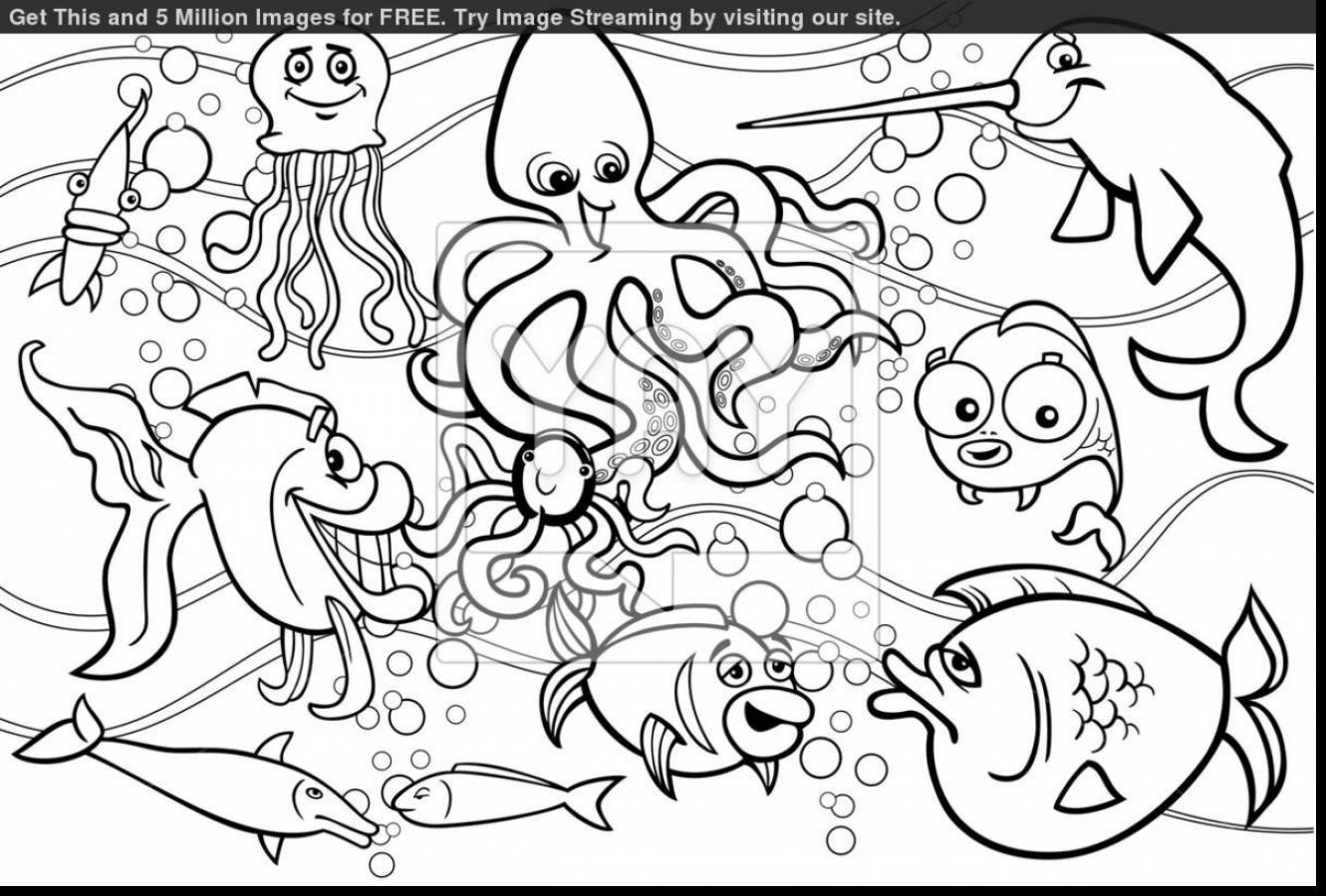 1331x900 Printable Best S Of Free Printable Sea Animals Coloring Pages