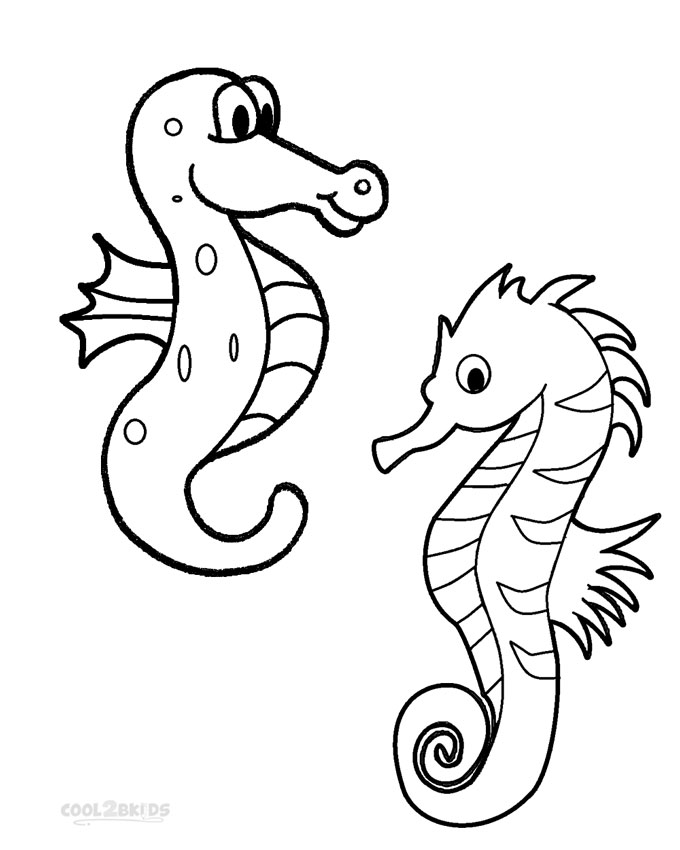 680x850 Printable Seahorse Coloring Pages For Kids Cool2bkids