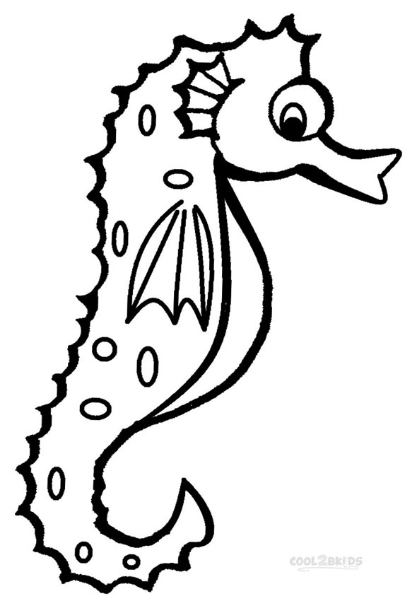 590x850 Seahorse Coloring Page Inspirational Printable Seahorse Coloring