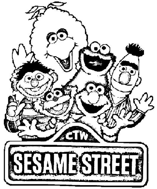 530x640 Free Printable Sesame Street Coloring Pages