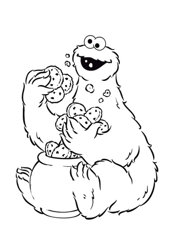 593x840 Get This Sesame Street Coloring Pages Free Printable