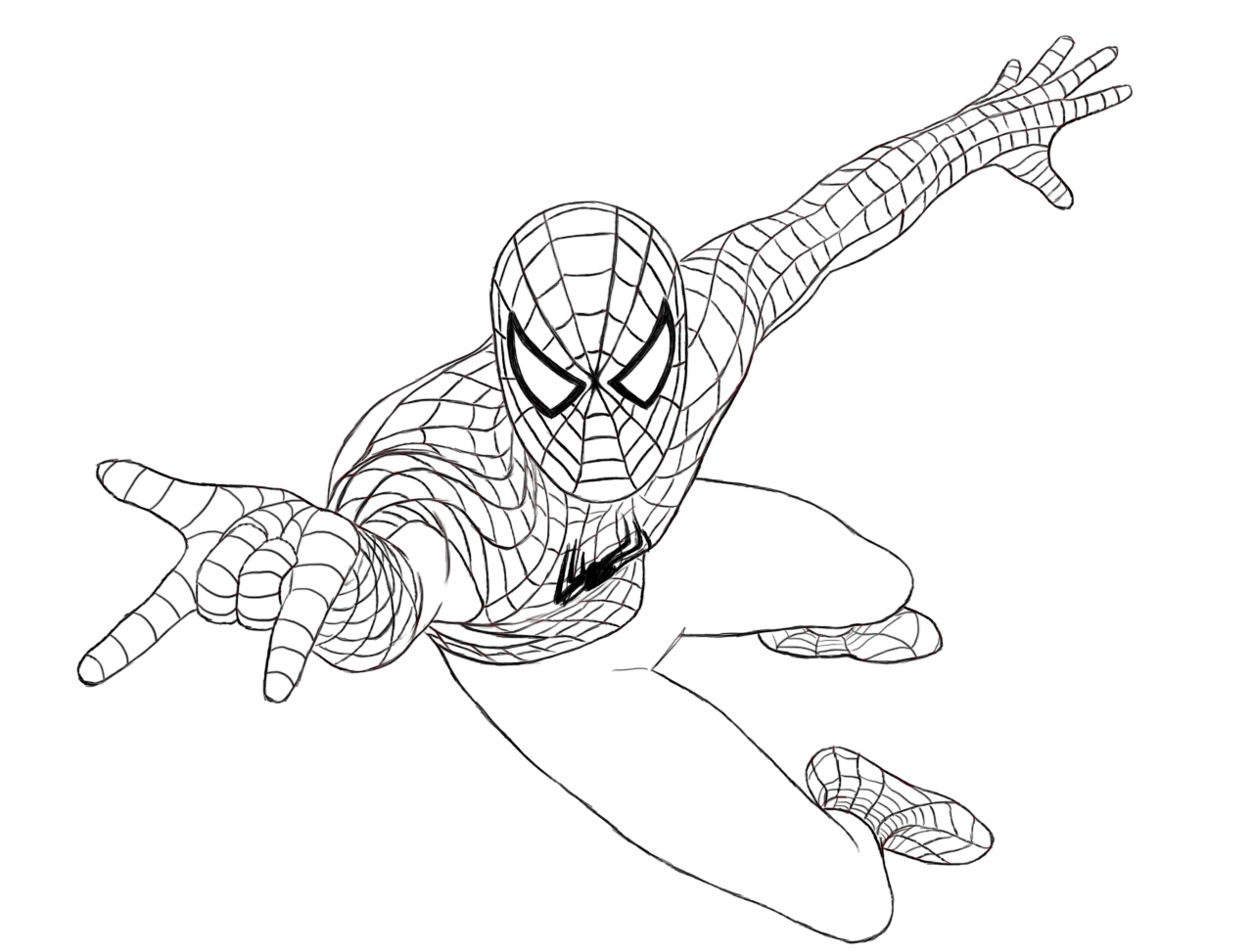 1280x973 Free Printable Spiderman Coloring Pages For Kids