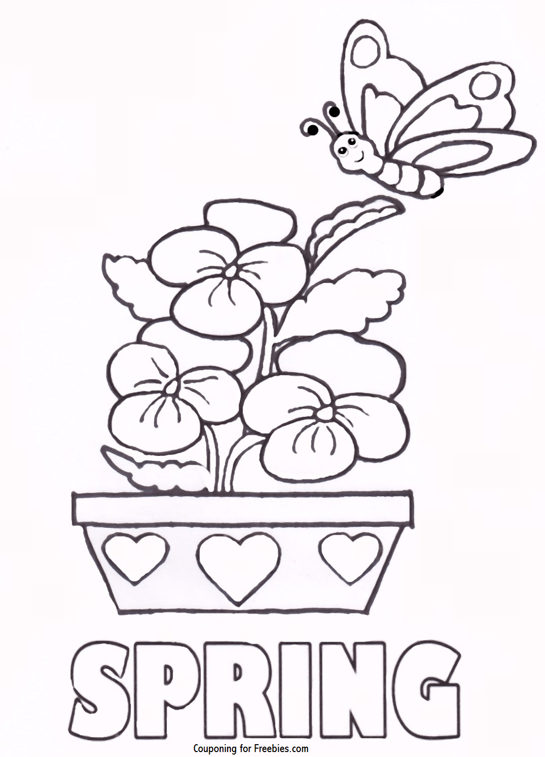 1107x1536 Spring Coloring Pictures 19510 For Pages Free Printable