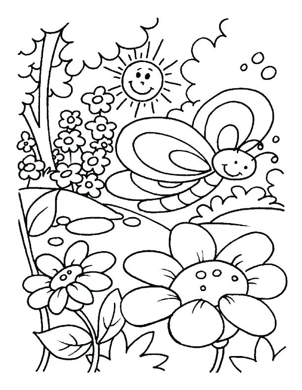 612x792 Spring Printable Coloring Pages Spring Coloring Pages Free