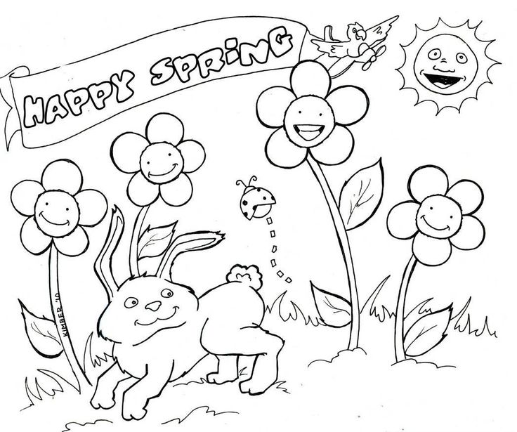 736x615 Spring Coloring Pages Free Printable 25 Unique Spring Coloring