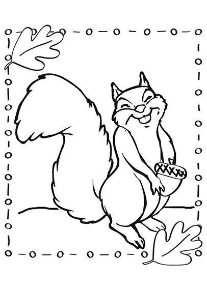 406x564 Top 25 Free Printable Squirrel Coloring Pages Online Interesting