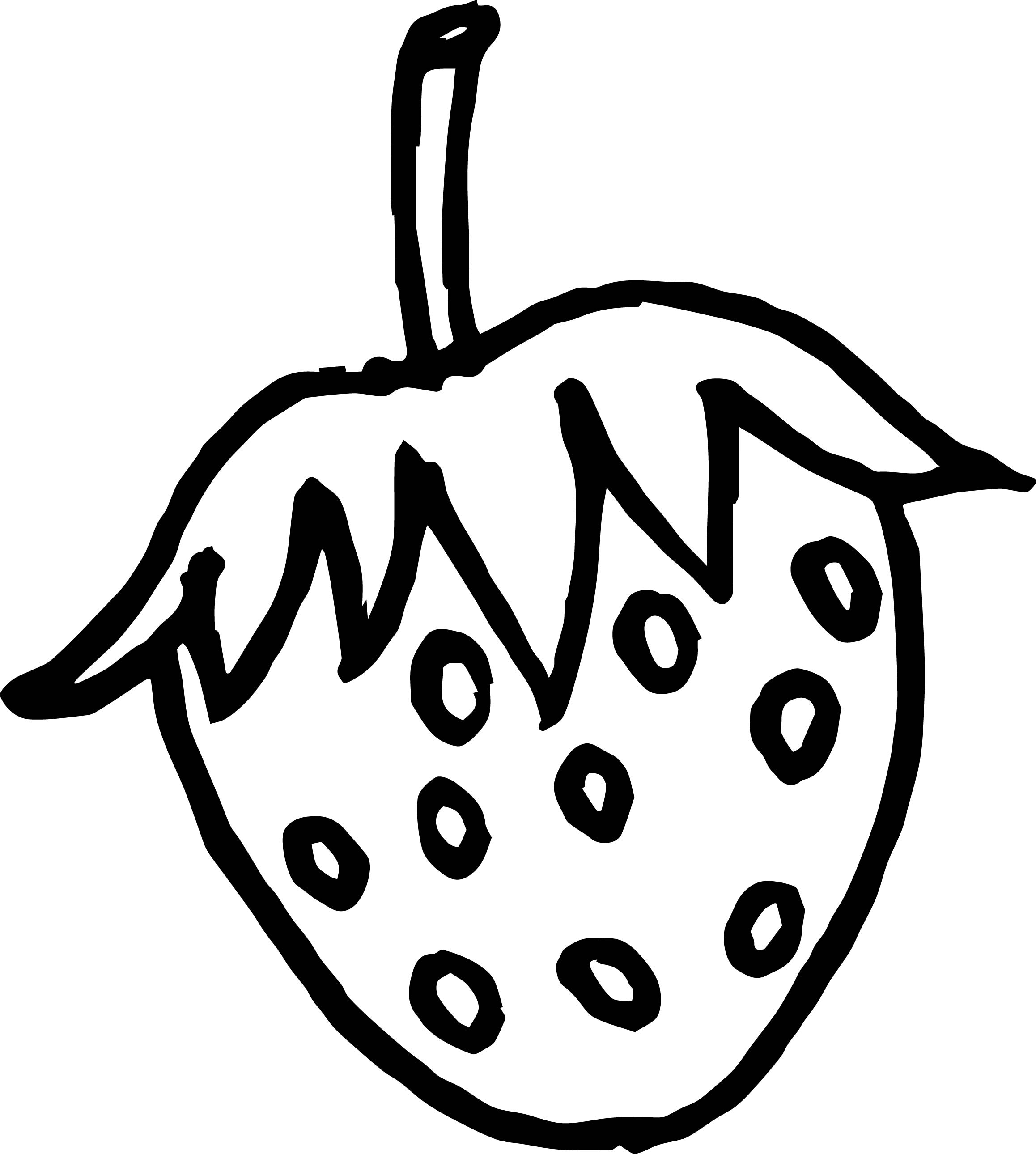 2316x2580 Strawberry Coloring Page Printable Fruits Pages General Free Color