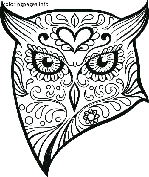 500x592 Free Printable Sugar Skull Mask Skull Coloring Page Sugar Skull